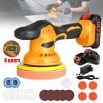 Polisseuse sans fil - polisseuse 6 vitesse - am�tre du disque 125mm - 150mm - vitesse 2800 - 6000rpm ...
