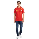 Polo homme puma x scuderia ferrari f1 � manches courtes rouge