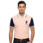 Polo team - polo preston - xl - rose - polos homme