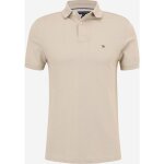 Polo tommy hilfiger homme beige regular fit manches courtes