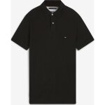 Polo tommy hilfiger homme noir regular fit manches courtes
