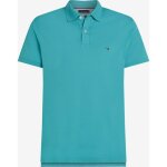 Polo tommy hilfiger homme vert regular fit manches courtes