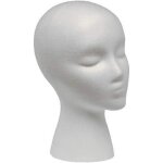 Polystyr�ne t�te mousse de polystyr�ne t�te en mousse t�te � coiffer manikin mannequin t�te perruque ...