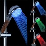 Pomme de douche led pommeau  main spa anion rappel led 3 couleurs selon la temprature