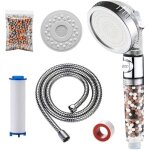 Pomme de douche ko - 3 modes - avec filtre anti - calcaire - avec filtre en coton pp - pierres filtrantes ...