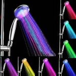 Pommeau de douche led 7 couleurs - marque - modle - ultra - silencieux et facile  installer