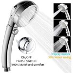 Pommeau de douche - autrement - okmall douchette universelle - fonction darr�t - economie deau - chrom� ...