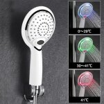 Pommeau de douche avec �clairage led - 3 couleurs