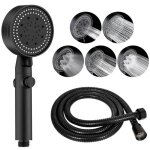 Pommeau de douche  conomie deau  5 modespommeau de douche haute pression avec 1. 5 m flexible arrt ...
