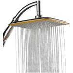 Pommeau de douche pluie carr� haute pression 30cm (11. 8) - r�glable universel pour salle de bain