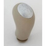 Neuf pommeau levier de vitesse pour clio iii 1 - 5 r beige avec chrome oem rechange 8200596157