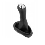Pommeau levier de vitesse + soufflet cuir eco noir + cadre * 5 vitesses compatible avec renault clio ...