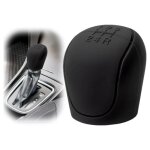 Pommeau de vitesse - protection silicone - antidrapant - universel - noir - doux au toucher