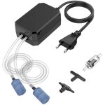 Pompe  air pour aquarium 10 - 60l pompe  eau pour eau douce / sale dbit rglable installation facile ...