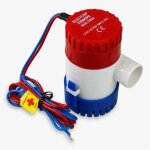 Pompe de cale submersible marine 1100gph - eau marine - yacht bateau - corps en abs antichoc - sortie ...
