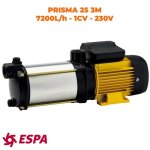 Pompe centrifuge multi - tage horizontale prisma 25 3m - 7. 200l / h - 33m max. - 230v - espa