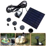 Pompe � eau de fontaine solaire submersible 1. 2w 7v pour jardin et piscine
