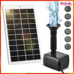 Pompe � eau solaire - akozon - 4w 5v - 200 l / h - kit panneau solaire - sortie usb
