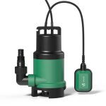 Vounot pompe dvacuation pour eaux charges 14000l / h - profondeur 7m - automatique avec flotteur - ...