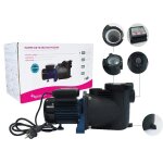 Pompe filtration piscine avec timer - edg - avec connecteurs 32 38 - modle 1 / 3 - prfiltre intgr ...