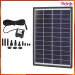 Pompe de fontaine solaire - akozon - 12v 6w - filtre anti - colmatage - d�bit 200 - 450 l / h - t�te ...