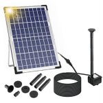 Pompe de fontaine solaire haute puissance 10w - jet divis� pour vagues - parfaite pour bassins paysagers ...