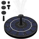 Pompe de fontaine solaire - non sp�cifi� - 2. 5w - batterie int�gr�e - 6 buses - protection automatique ...