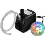 Pompe de fontaine submersible avec led couleur automatique - r�gulateur de d�bit - pour bassin ext�rieur ...