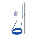 Pompe immergee pompe de puits submersible refoulement 3 800 l / h 750 watts acier inoxydable
