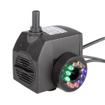 Pompe  jet deau - 15 w - clairage led - 4 couleurs - rsistante aux acides