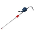 Wiltec pompe vidange huile p�trole diesel � manivelle ? d�bit 22?l / min ? tube 975 mm raccord pour f�t ...