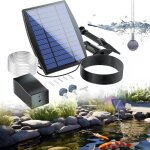 Pompe � oxyg�ne solaire pour bassin - zvvn - 25 w - batterie 1800 mah - 3 modes de fonctionnement