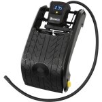 Pompe  pied double piston manomtre digital de 0. 05 jusqu 7 bars - michelin - flexible nylon 60cm ...