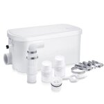 Pompe de relevage - pompe sanitaire douche silencieux 200w - mini