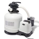 Pompe  sable - intex - 10m3 / h - filtre  sable - electrique - blanc