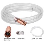 Pompe � siphon manuelle transfert de liquides carburant essence diesel eau tuyau 17m 12mm clapet anti ...