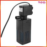 Pompe submersible pour aquarium - akozon - 3 - en - 1 - filtration et oxyg�nation - silencieuse - plastique ...