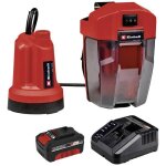 Pompe submersible pour eau claire einhell power x - change ge - sp 18 ll li (1x40ah) 4500 l / h 8 m