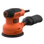 Ponceuse excentrique filaire - black + decker - bew210 - qs - 230w - 125mm - avec 1 abrasif et sac de ...