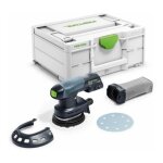 Ponceuse excentrique hybride - festool - etsc 125 - basic - sans fil - batterie - noir