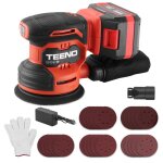 Ponceuse excentrique sans fil - teeno - teeno - 20v - plateau 125 mm - batterie 4. 0ah