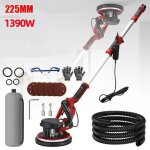 Ponceuse girafe 1300w 6 vitesses lumi�re led poign�e t�lescopique ponceuse plaquiste �lectrique avec ...