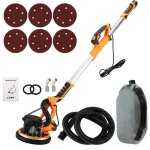 Ponceuse girafe 1390w plateau �215 mm �clairage led et manche t�lescopique 6 vitesses ponceuse mur et ...