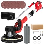 Ponceuse girafe 850w 6 vitesses ponceuse mur et plafond avec poign�e t�lescopique lumineuse led sac de ...