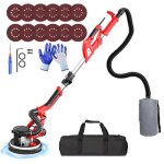 Ponceuse girafe ponceuse de plafond avec aspirateur 7 vitesses(1750 rpm) lumi�re led manche t�l�scopique ...