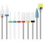 Ponceuse pour ongles - 10pcs c�ramique forets - suppression professionnelle de gel et acrylique