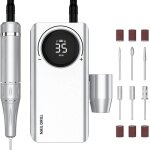 Ponceuse ongle professionnel rechargeable 35000rpm - elckner - avec 6 embouts kit ongles et affichage ... Ponceuse ongle professionnel rechargeable 35000rpm - elckner - avec 6 embouts kit ongles et affichage ...