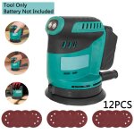 Ponceuse orbitale sans brosse ponceuse orbitale al�atoire sans fil avec des papiers de pon�age de 12 ...