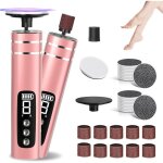 Ponceuse p�dicure 2 en 1 - rapeuse pieds �lectrique professionnelle 13 000 tr / min - 9 vitesses r�glables ...