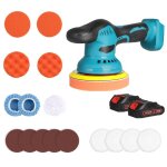 Ponceuse sans fil 380w 6 vitesses 6000 tr / min diam�tre 125 / 150 mm convient pour le bois le m�tal ...